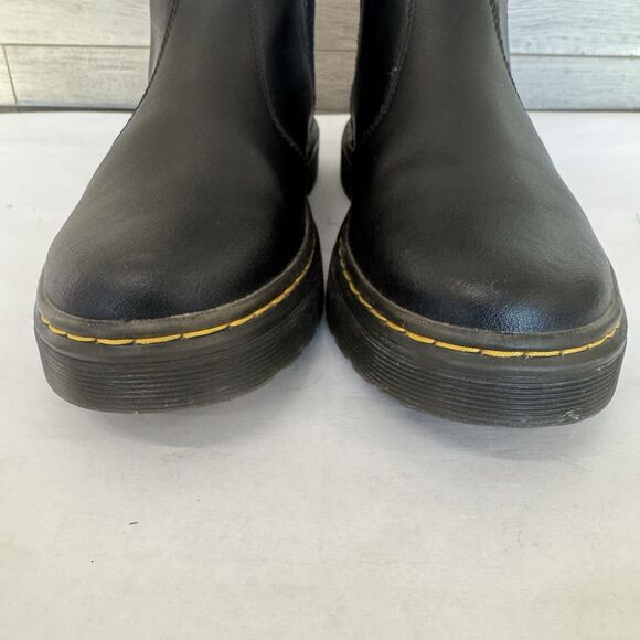 Dr. Martens Dorrian AirWair Black Leather Chelsea Ankle Boot Women 6 Grunge Goth - Picture 7 of 12